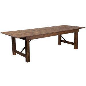 Wooden farm table