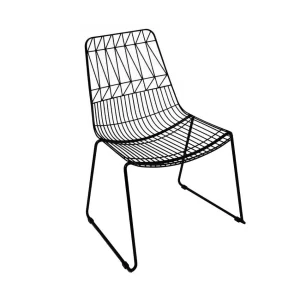White Wire Chair And White Arrow Chair