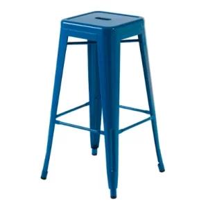 Blue Tolix Stool