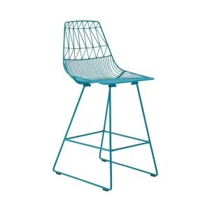 Turquoise Wire Stool / Turquoise Arrow Stool