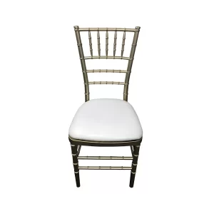 Black Tiffany Chair & white Cushion