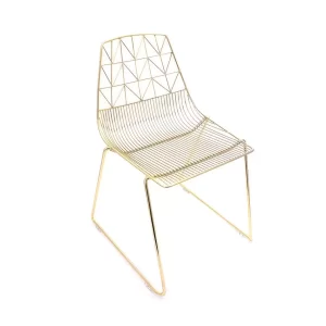 Gold Wire Chair And Gold Arrow Chair