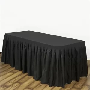 black table skirt