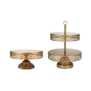 gold cake set
