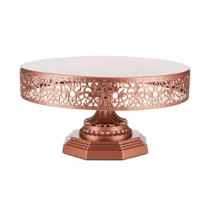 rose gold cake stand