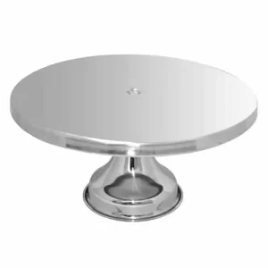 silver cake stand