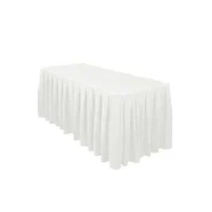 white table skirt