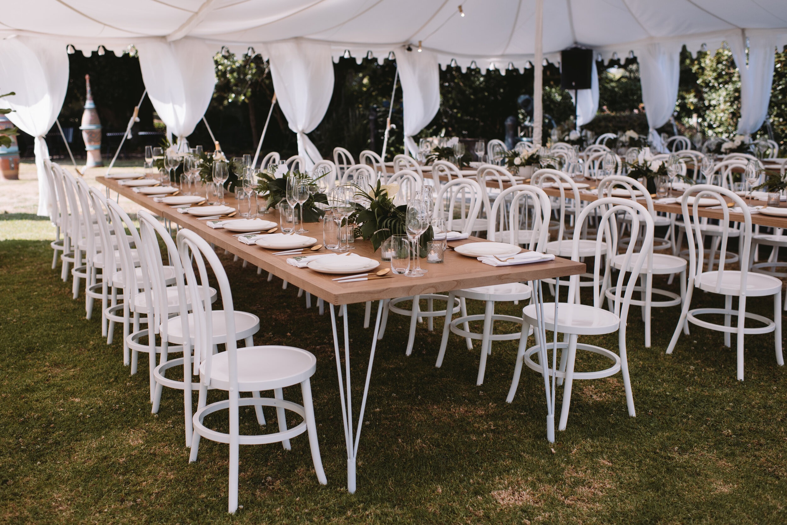 White Bentwood Chair
