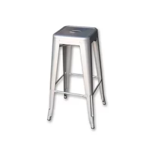 silver Tolix Stool