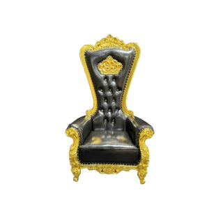Throne Chair black Gold