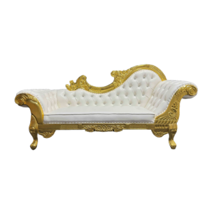 white wedding couch